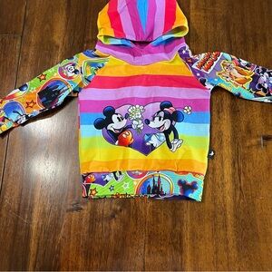 Disney Rainbow Striped Kids Hoodie